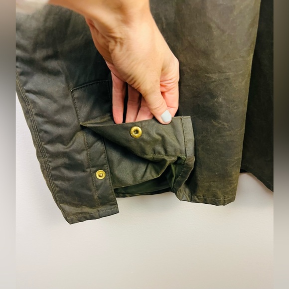 Barbour Vintage Westmorland Waxed Hunting Gilet Vest | Size M - Picture 12 of 16